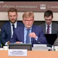 Marc Fesneau, le 7 juin, devant la commission des affaires économiques de l'Assemblée nationale.