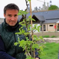 Baptiste Saulnier à la ferme du Perche