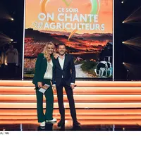 Elodie Gossuin et Jérôme Anthony présentent l'émission On chante pour les agriculteurs