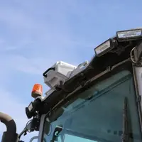 Récepteurs GPS sur un tracteur