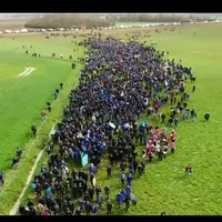 Manifestants des Soulèvements de la Terre à Sainte-Soline