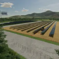 le modèle agrivoltaïque GLHD dans Farming Simulator