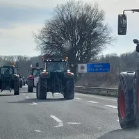 Arrivée de tracteurs ce jour en Ile-de-France