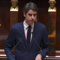 Gabriel Attal devant l'Assemblée nationale