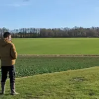 David Forge, agriculteur, sur son exploitation agricole en Touraine.