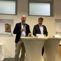Arnaud Rousseau, président de la FNSEA et Hervé Lapie, secrétaire général du syndicat majoritaire agricole