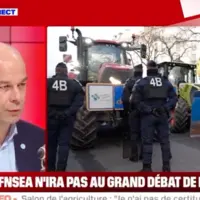 Le président de la FNSEA, Arnaud Rousseau, invité de BFM vendredi 23 février.