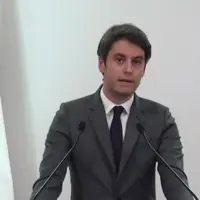 Gabriel Attal annonçant des mesures aux agriculteurs