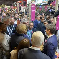 Jérôme Despey lors de la venue de Gabriel Attal au salon de l'Agriculture 2024.
