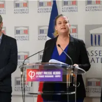 Mathilde Panot, présidente du groupe LFI à l’Assemblée nationale le 9 avril.