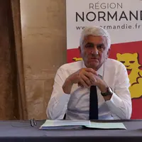 Hervé Morin, président de la Région Normandie à Caen.