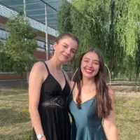 Clara Silveiro et Marnie Atgé, étudiantes à l'École nationale supérieure agronomique de Toulouse (ENSAT).