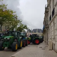 Des tracteurs à Poitiers le 11 septembre 2024.