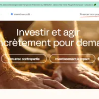 capture d'écran de la page d'accueil du site Miimosa