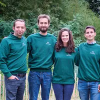 Mathilde Lefrançais et les trois autres fondateurs de Farmitoo.