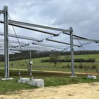 Site agrivoltaïque en grandes cultures en Saône et Loire