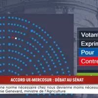 affichage résultats vote sénat avec décompte des voix