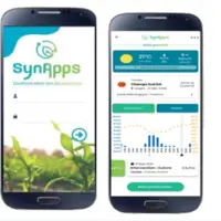 écran de smartphone affichant l'application snynapps