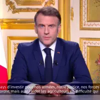 Emmanuel Macron le 5 décembre lors de son allocution aux Français.
