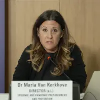 Maria Van Kerkhove, directrice du département Prévention et préparation aux épidémies et pandémies à l’Organisation mondiale de la santé (OMS), parlan