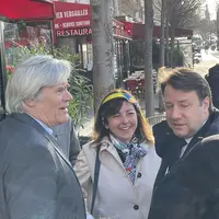 De gauche à droite : Stéphane Le Foll, ancien ministre de l'Agriculture, Carole Delga présidente de Régions de France et de la région Occitanie et Loï