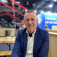 Michel Biero, vice-président de Lidl France, en février 2024 sur le stand Lidl au salon de l’Agriculture.
