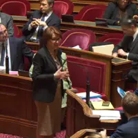 Annie Genevard, le 12 février lors de l’examen par le Sénat du projet de loi d’orientation agricole.