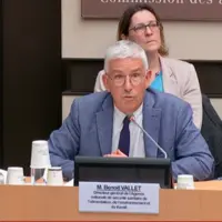 Le directeur général de l’Agence de sécurité sanitaire de l’alimentation, de l’environnement et du travail (Anses) Benoit Vallet, en commission économ