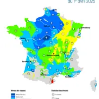 carte nappes phréatiques