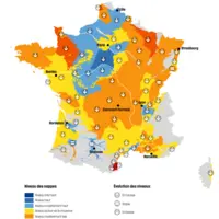 carte de la situation des nappes phréatiques