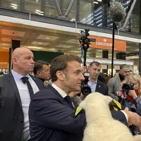 Emmanuel Macron lors du dernier salon de l'agriculture à Paris