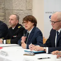 Annie Genevard ce 17 octobre à l’issue d’un comité national d’orientation de la politique sanitaire animale et végétale (Cnopsav)