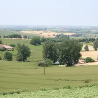 Paysage agricole dans le Sud-Ouest.