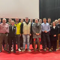    Au centre, Bertrand Venteau nouveau président de la Coordination rurale, élu ce 19 novembre entouré de la nouvelle équipe dirigeante dont la présid