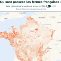 Carte de Terre de Liens sur l'artificalisation