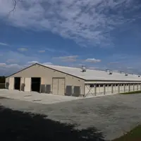 Bâtiment reproducteurs de poules.