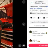 capture d'écran d'un agriculteur expliquant son métier dans une vidéo sur TikTok