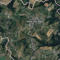 Vue satellite de la commune d’Héry-sur-Alby en Haute-Savoie