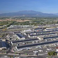 vue aérienne du grand marché saint-charles de perpignan