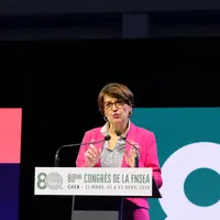 Annie Genevard, ministre de l'Agriculture, au congrès de la FNSEA à Caen