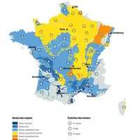 Carte de la situation des nappes phréatiques au 1er avril 2026 par la BRGM