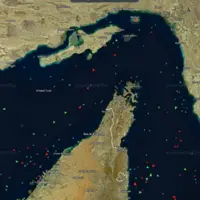 Photographie satellite du détroit d’Ormuz le 29 avril 2026, peu de navires en conséquence de la guerre au Moyen-Orient