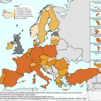 Carte de l’Union européenne des ventes de pesticides en 2024.