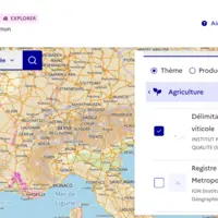 Carte de france avec annotations