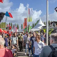 Allée du Parc des expositions de Rennes en Ille-et-Vilaine durant le Space 2026.