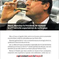 Vin & Société rappelle à François Hollande et à Jean-Marc Ayrault la place du vin dans l'économie et la culture française.