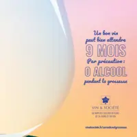 visuel campagne zéro alcool grossesse vin & société