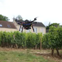 Scanopy possède une flotte de cinq drones et réalise les vols sans que la présence du viticulteur ne soit nécessaire.  © Scanopy