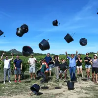 Une centaine de domaines membres des Vignerons indépendants proposent l'activité Vendangeur d'un jour.