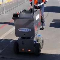 Le robot Borobo peut intervenir sur les terrains peu carrossables.